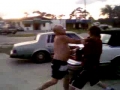 Teenager and Old Man Fighting
