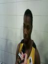 Yohan Blake after Winning the 100m in at the 2011 World Cham.mp4