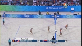 2008 Beijing Olympics Women's Beach Volleyball Pool E Match - USA vs NED