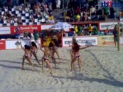 Beach Volleyball cheerleaders in Moscow