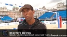 London prepares for beach volleyball
