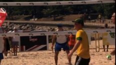 Prince Harry playing beach volleyball in Rio de Janeiro